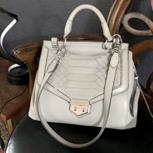 Amiee Kestenberg light gray Genuine leather handbag